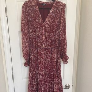 Printed floral maxi dress